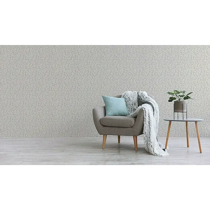 Tadessi Vliestapete M1-No.4343 - Weiß, Floral, 10,05 x 0,53 m
