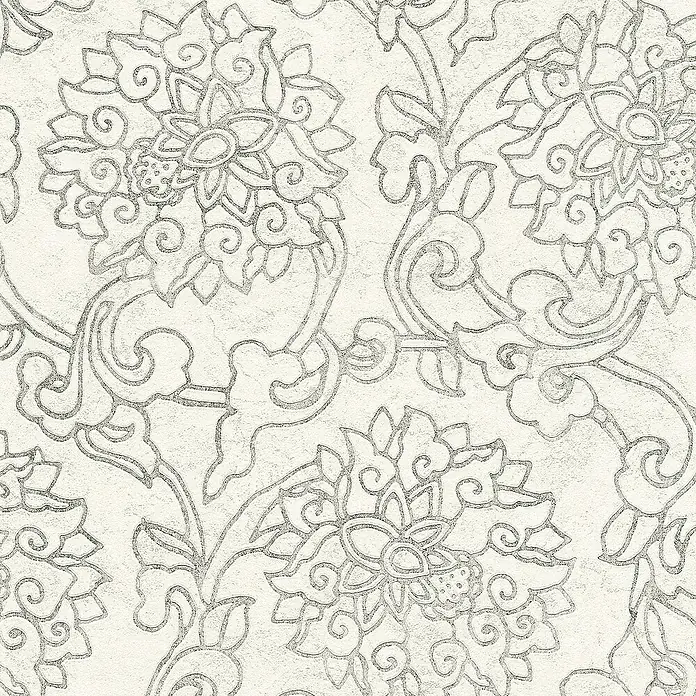 Tadessi Vliestapete M1-No.3107 - Weiß, Grafisch, 10,05 x 0,53 m