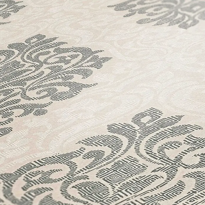 Tadessi Vliestapete M1-No.2307 - Silber, Ornament, 10,05 x 0,53 m