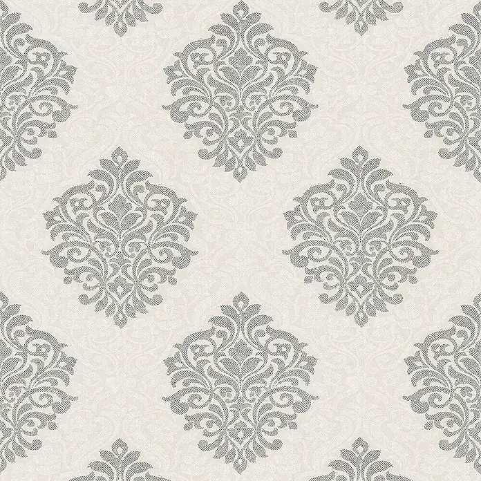 Tadessi Vliestapete M1-No.2307 - Silber, Ornament, 10,05 x 0,53 m