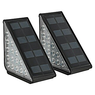 BAUHAUS Set solarlampen Trapverlichting (l x b x h: 9 cm x 9 cm x 4,8 m, Zwart, IP54, 8 lm)