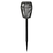 BAUHAUS Solarfakkel met grondpen Rotan (0,6 W, l x b x h: 11 x 11 x 49,5 cm, Grijs, IP44, 10 lm) | BAUHAUS