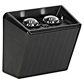 BAUHAUS Solar-wandlamp voor buiten (l x b x h: 6,4 x 10,7 x 9,7 cm, Zwart, IP65, 40 lm) | BAUHAUS