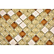 Mozaik pločica (32,2 x 30,5 cm, Beige, Sjajno)