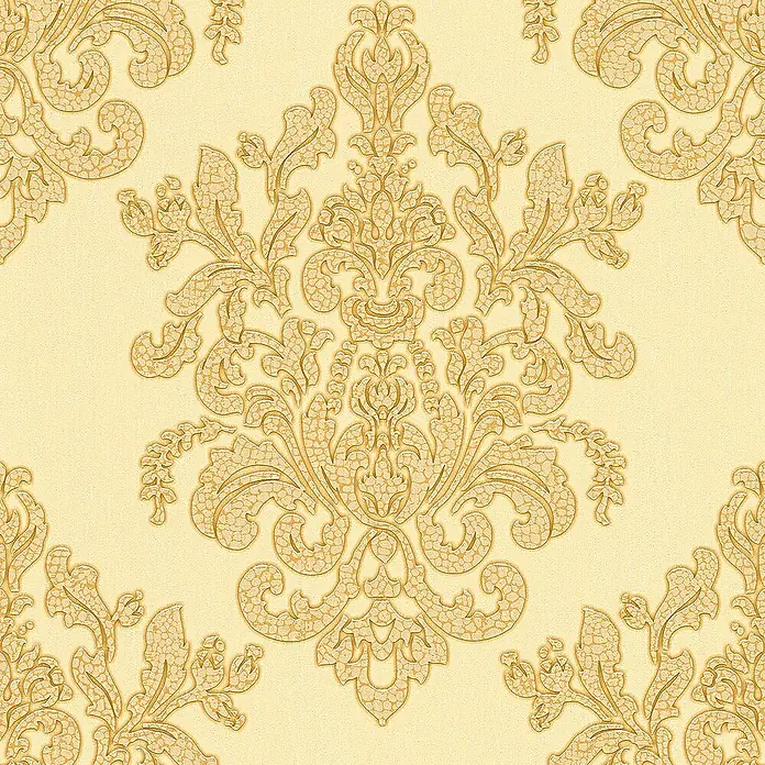 Tadessi Vliestapete M1-No.2456 - Gelb, Ornament, 10,05 x 0,53 m