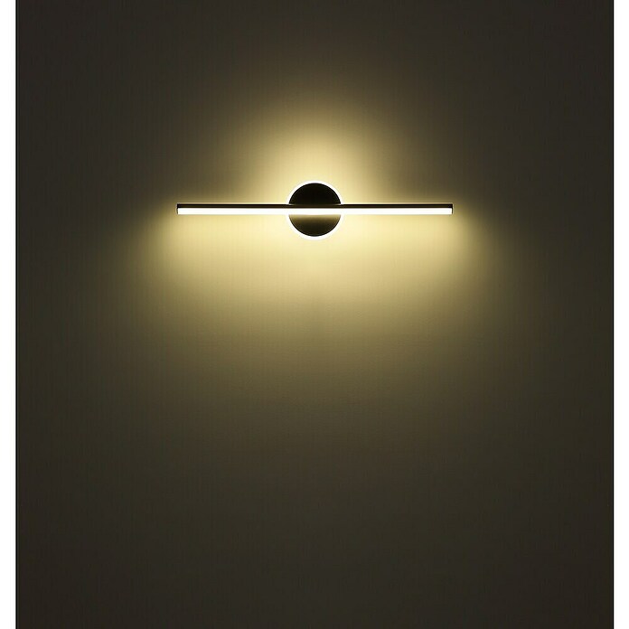 Globo LED-Wandleuchte Pepe (10 W, B x H: 608 x 130 mm, Schwarz, Neutralweiß) | BAUHAUS