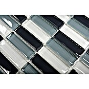 Mozaik pločica Stäbchen Crystal Mix XCM S828  (32,2 x 31 cm, Sive boje, Sjaj) | BAUHAUS