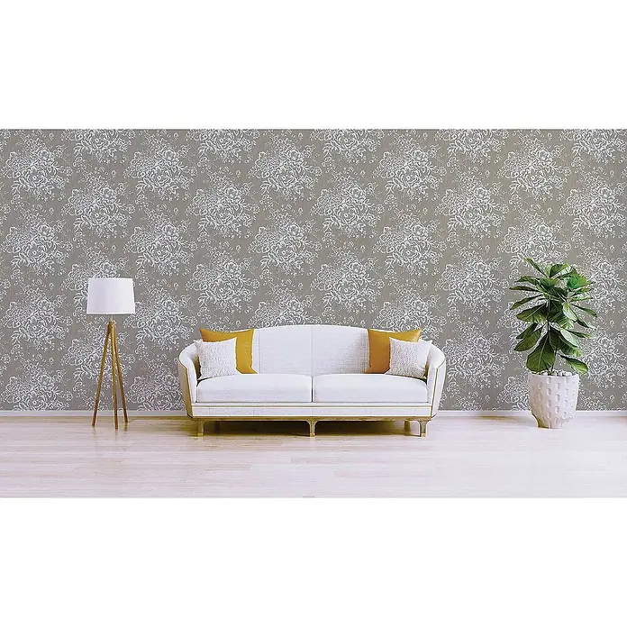 Tadessi Vliestapete M1-No.2166 - Braun, Floral, 10,05 x 0,53 m