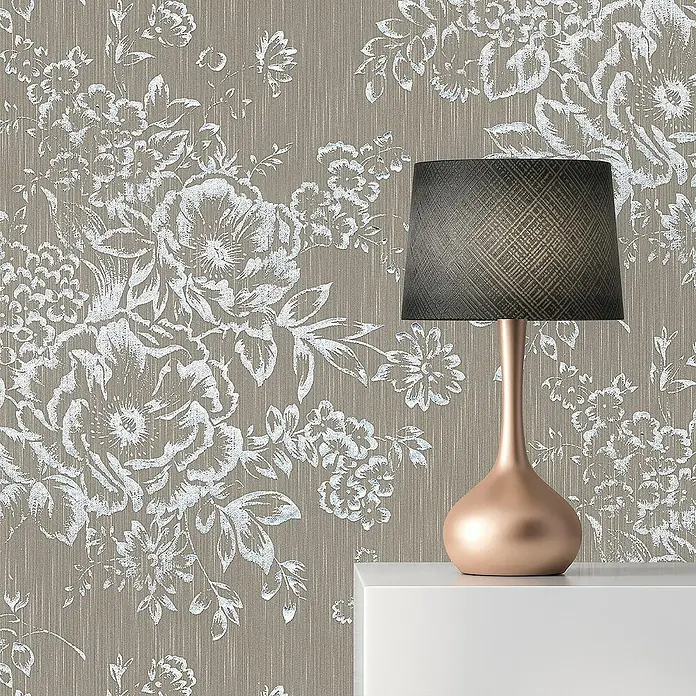 Tadessi Vliestapete M1-No.2166 - Braun, Floral, 10,05 x 0,53 m