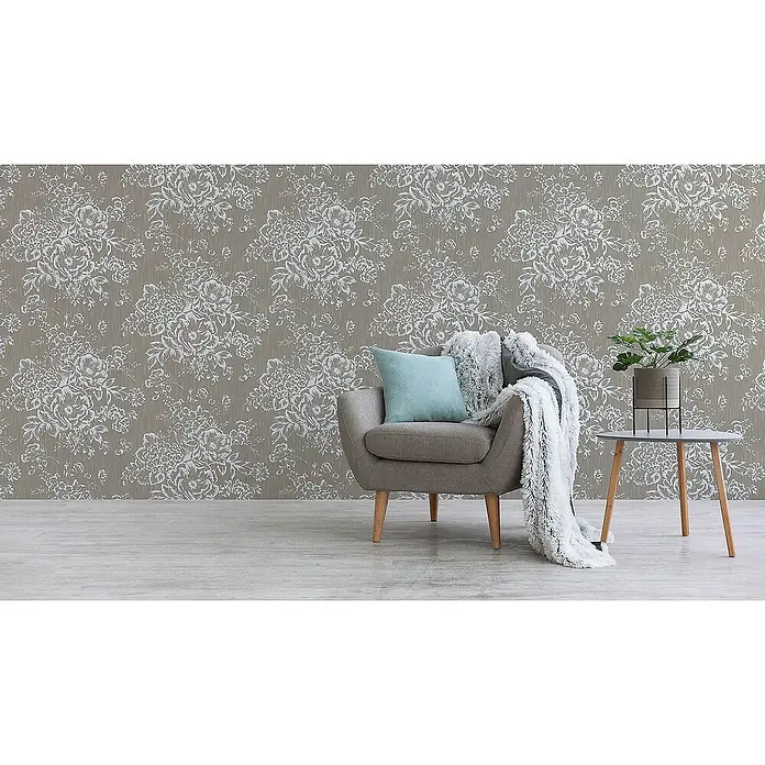 Tadessi Vliestapete M1-No.2166 - Braun, Floral, 10,05 x 0,53 m