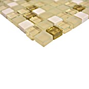 Mozaik pločica Quadrat Crystal Mix XCM M910  (30,5 x 32,2 cm, Bijele boje, Sjaj) | BAUHAUS