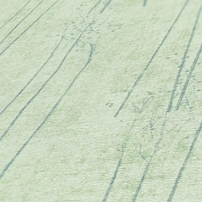 Tadessi Vliestapete M1-No.1744 - Grün, Floral, 10,05 x 0,53 m