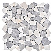 Mozaik pločica (31,6 x 31,6 cm, Siva, Mat)