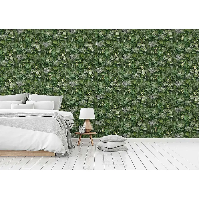 Tadessi Vliestapete M1-No.340 - Grün, Floral, 10,05 x 0,53 m