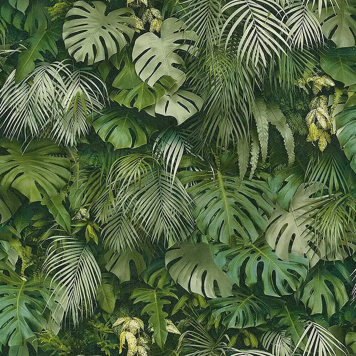 Tadessi Vliestapete M1-No.340 - Grün, Floral, 10,05 x 0,53 m