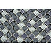 Mozaik pločica Quadrat Crystal Mix XCM M810  (30,5 x 32,2 cm, Sive boje, Sjaj) | BAUHAUS