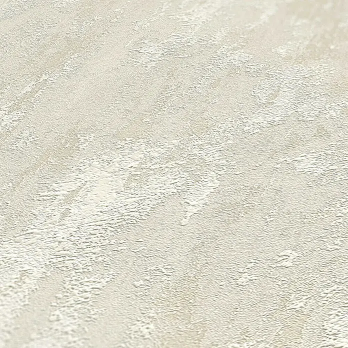 Tadessi Vliestapete M1-No.63 - Creme, Steinoptik, 10,05 x 0,53 m - Hellbeige strukturierte Wandverkleidung mit unregelmäßigem Reliefmuster.