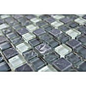 Mozaik pločica Quadrat Crystal Mix XCM M810  (30,5 x 32,2 cm, Sive boje, Sjaj) | BAUHAUS
