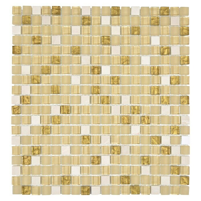 Mozaik pločica Quadrat Crystal Mix XCM M910  (30,5 x 32,2 cm, Bijele boje, Sjaj) | BAUHAUS