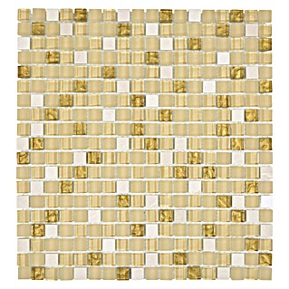Mozaik pločica Quadrat Crystal Mix XCM M910 (30,5 x 32,2 cm, Bijele boje, Sjaj)
