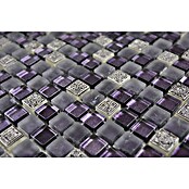 Mozaik pločica Quadrat Crystal Mix XCM M970  (30,5 x 32,2 cm, Lila, Sjaj) | BAUHAUS