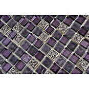 Mozaik pločica Quadrat Crystal Mix XCM M970  (30,5 x 32,2 cm, Lila, Sjaj) | BAUHAUS