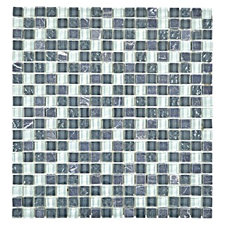 Mozaik pločica Quadrat Crystal Mix XCM M810 (30,5 x 32,2 cm, Sive boje, Sjaj)