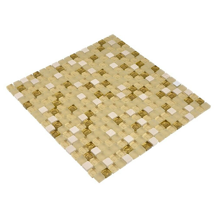 Mozaik pločica Quadrat Crystal Mix XCM M910  (30,5 x 32,2 cm, Bijele boje, Sjaj) | BAUHAUS