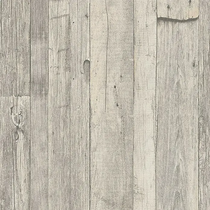 Tadessi Vliestapete M1-No.916 - Grau, Holzoptik, 10,05 x 0,53 m - Helle, verwitterte Holzplanken-Textur für rustikale Oberflächendekoration.