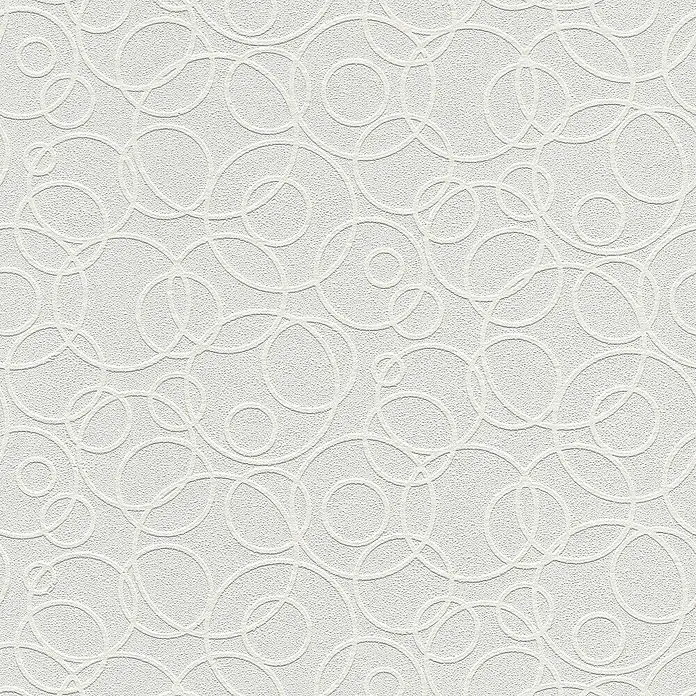 Tadessi Vliestapete M1-No.1954 - Weiß, Grafisch, 10,05 x 0,53 m