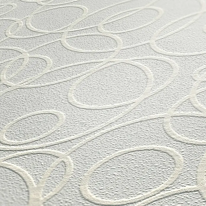 Tadessi Vliestapete M1-No.1954 - Weiß, Grafisch, 10,05 x 0,53 m