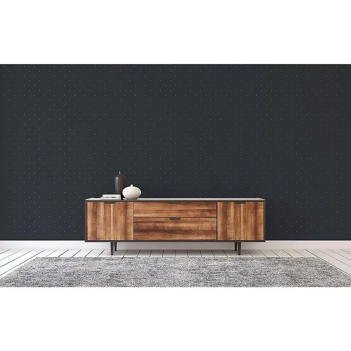 Tadessi Vliestapete M1-No.1622 - Schwarz, Grafisch, 10,05 x 0,53 m