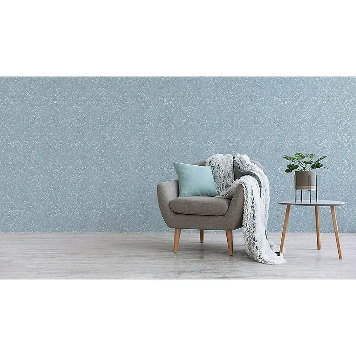 Tadessi Vliestapete M1-No.2185 - Blau, Ornament, 10,05 x 0,53 m
