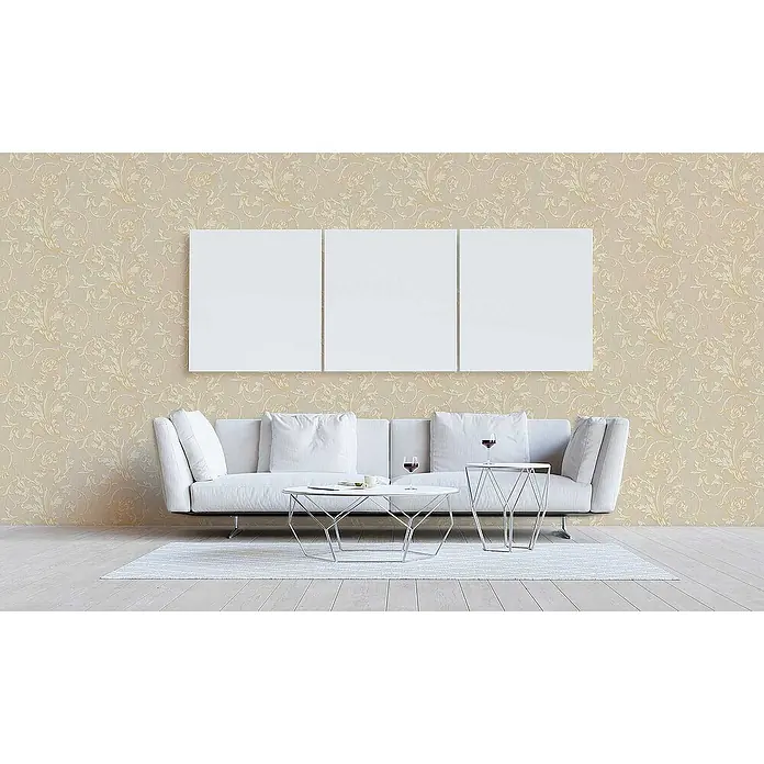 Tadessi Vliestapete M1-No.3795 - Creme, Floral, 10,05 x 0,53 m