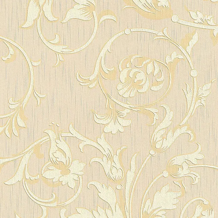 Tadessi Vliestapete M1-No.3795 - Creme, Floral, 10,05 x 0,53 m