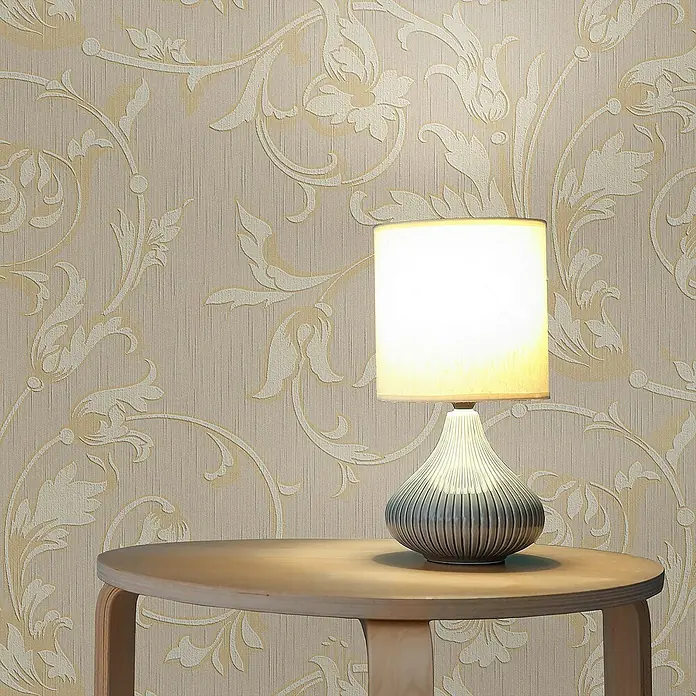 Tadessi Vliestapete M1-No.3795 - Creme, Floral, 10,05 x 0,53 m