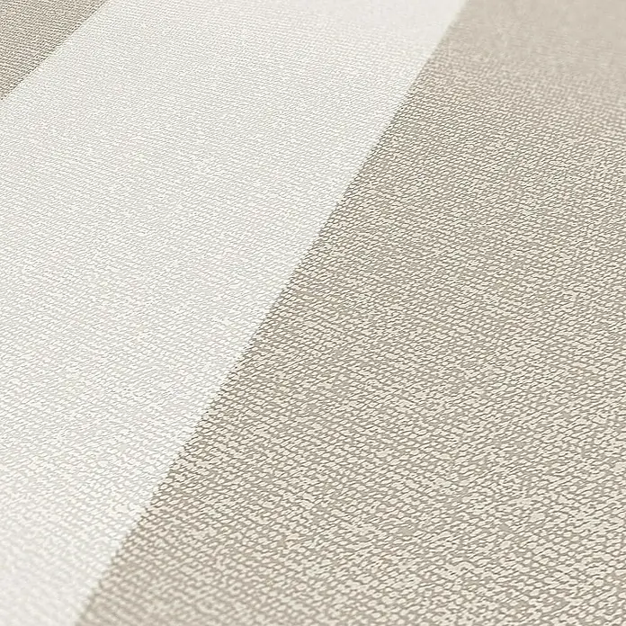 Tadessi Vliestapete M1-No.480 - Creme, Streifen, 10,05 x 0,53 m - Texturierte Tapete mit abwechselnden vertikalen Streifen in Cremeweiß und Hellbeige.
