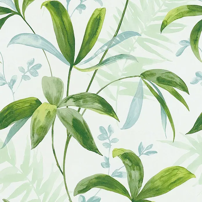 Tadessi Vliestapete M1-No.531 - Weiß, Floral, 10,05 x 0,53 m