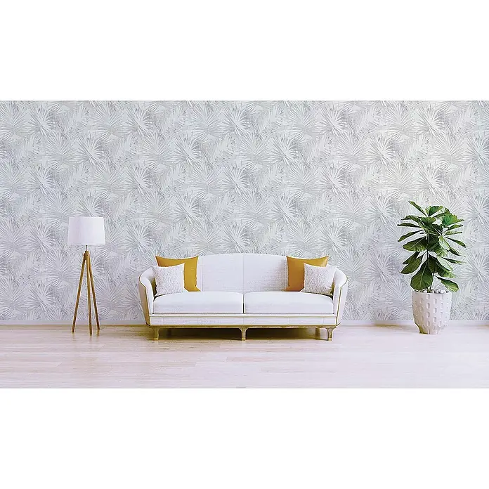 Tadessi Vliestapete M1-No.188 - Grau, Floral, 10,05 x 0,53 m