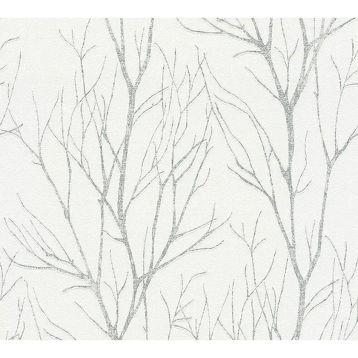 Tadessi Vliestapete M1-No.1323 - Grau, Floral, 10,05 x 0,53 m