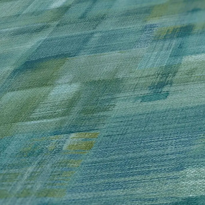 Tadessi Vliestapete M1-No.1470 - Blau, Sonstiges, 10,05 x 0,53 m - Strukturierte Oberfläche mit abstraktem Muster in Blau-, Petrol- und Grüntönen.