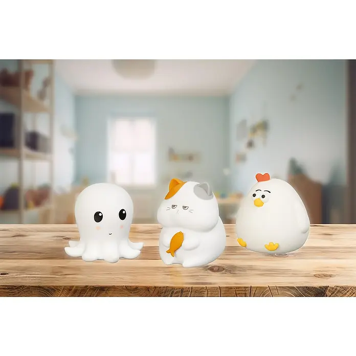 FHL easy LED-Nachtlicht Gerd - 0,8 W, L x B x H: 13 x 10 x 12 cm, RGBW, Kater Gerd - Tierische Nachtlichter: Octopus, Katze und Huhn erhellen das Kinderzimmer. Die niedlichen Lampen sorgen für eine angenehme Atmosphäre.