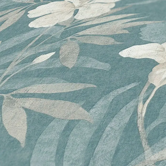 Tadessi Vliestapete M1-No.694 - Blau, Floral, 10,05 x 0,53 m