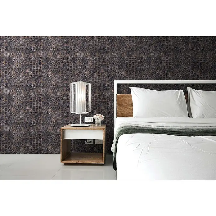 Tadessi Vliestapete M1-No.363 - Violett, Fliesenoptik, 10,05 x 0,53 m