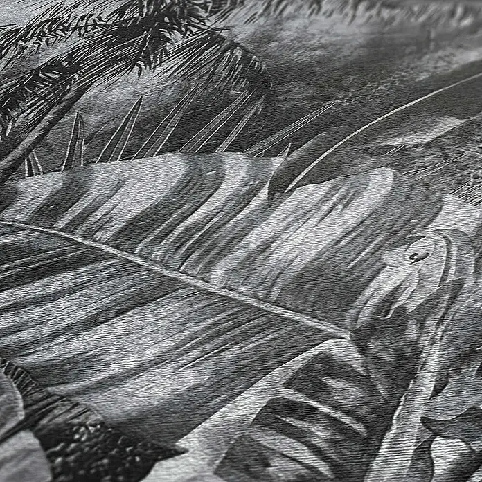 Tadessi Vliestapete M1-No.1794 - Grau, Floral, 10,05 x 0,53 m