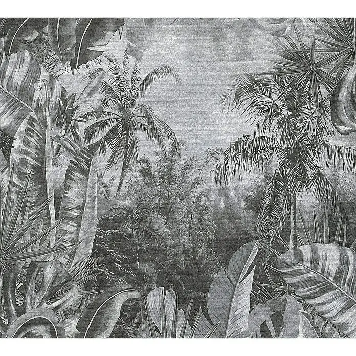 Tadessi Vliestapete M1-No.1794 - Grau, Floral, 10,05 x 0,53 m