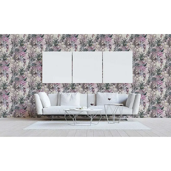 Tadessi Vliestapete M1-No.785 - Rosa, Floral, 10,05 x 0,53 m