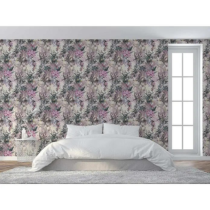 Tadessi Vliestapete M1-No.785 - Rosa, Floral, 10,05 x 0,53 m