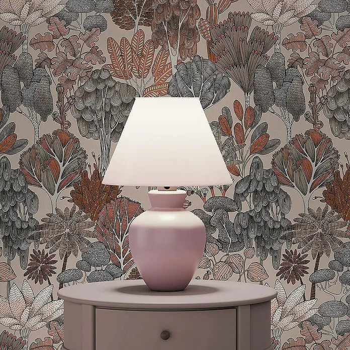 Tadessi Vliestapete M1-No.1460 - Rot, Floral, 10,05 x 0,53 m
