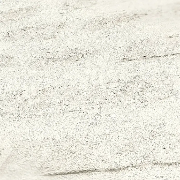 Tadessi Vliestapete M1-No.3807 - Grau, Streifen, 10,05 x 0,53 m - Helle, gebrochene weiße Oberfläche mit einer subtilen, unebenen Maserung, die an Altholz oder rauen Putz erinnert.